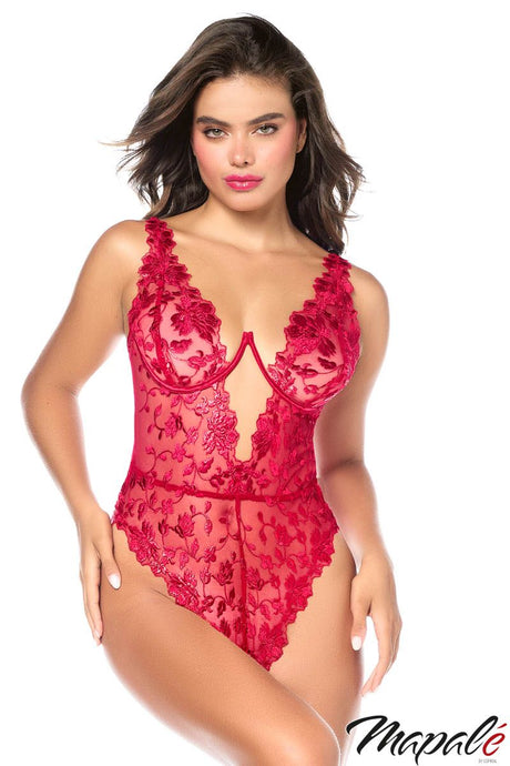Mapalé - Roses Lace Teddy - Boutique Séduction