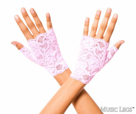 Music Legs - Lace Fingerless Mini Gloves - Boutique Séduction