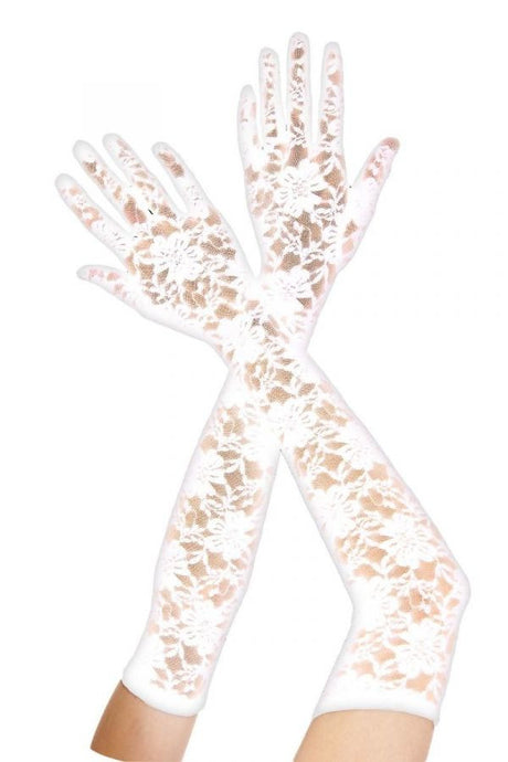 Extra Long Lace Gloves Music Legs - Boutique Séduction