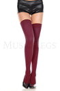 Music Legs - Opaque Thigh High Stockings - Boutique Séduction