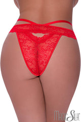 Culotte en Dentelle à Bretelles