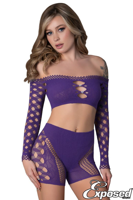Exposed - 2Pc Short Set - Boutique Séduction