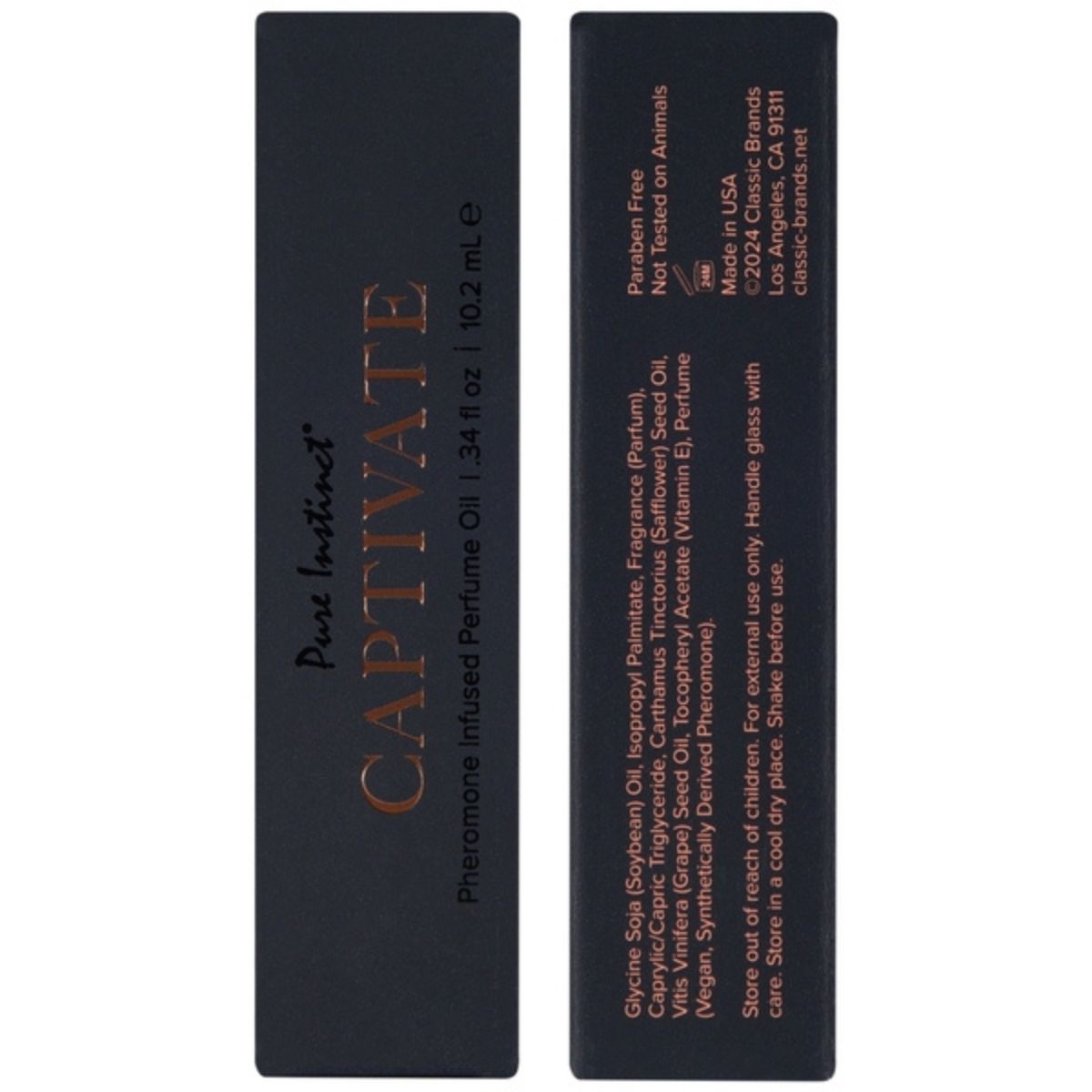 Huile Parfumée Infusée de Phéromones Captivate