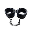 Rouge - Leather Black Padded Ankle Cuffs - Boutique Séduction
