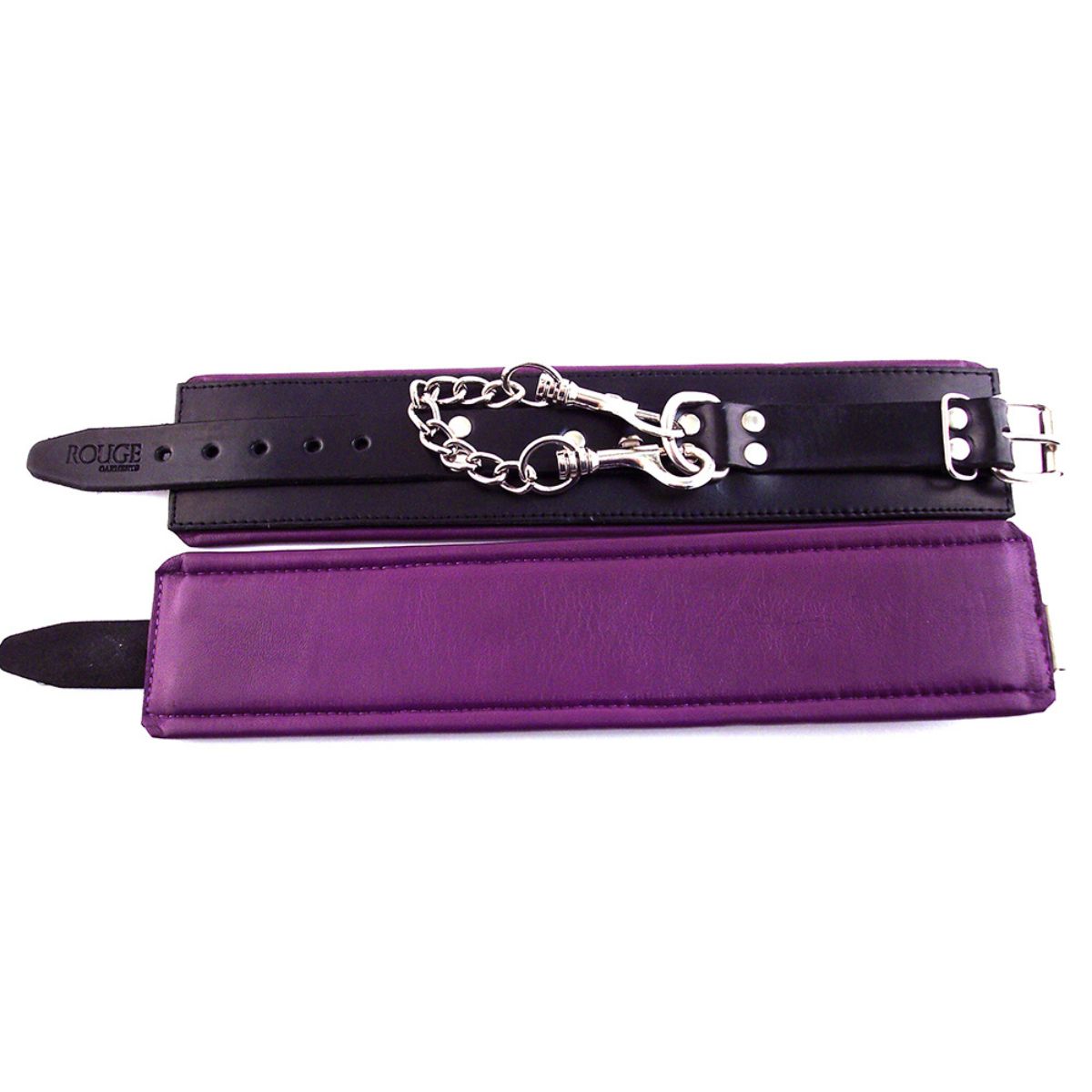 Rouge - Leather Padded Ankle Cuffs - Boutique Séduction