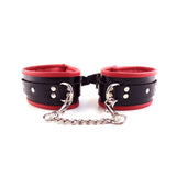 Rouge - Leather Padded Ankle Cuffs - Boutique Séduction