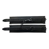 Rouge - Leather Black Padded Wrist Cuffs - Boutique Séduction