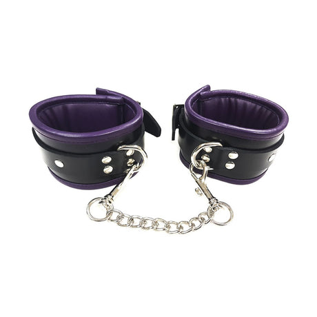 Menottes de Poignet Rembourrées en Cuir