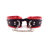 Rouge - Leather Padded Wrist Cuffs - Boutique Séduction