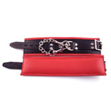 Rouge - Leather Padded Wrist Cuffs - Boutique Séduction