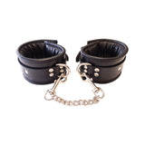 Rouge - Leather Padded Wrist Cuffs - Boutique Séduction