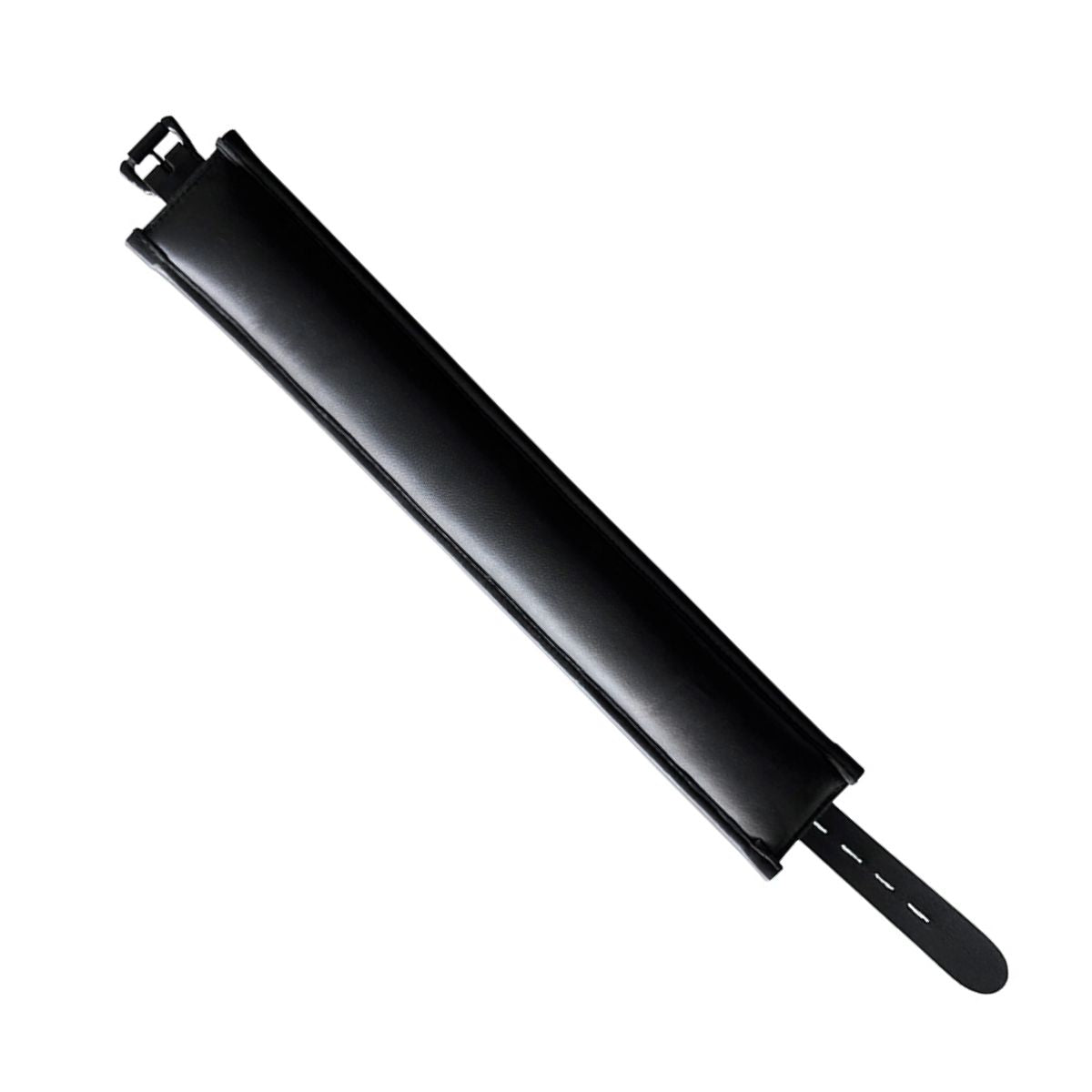 Rouge - Leather Black 3 D-Ring Padded Collar - Boutique Séduction