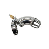 Rouge - Stainless Steel Cock Cage with Padlock - Boutique Séduction