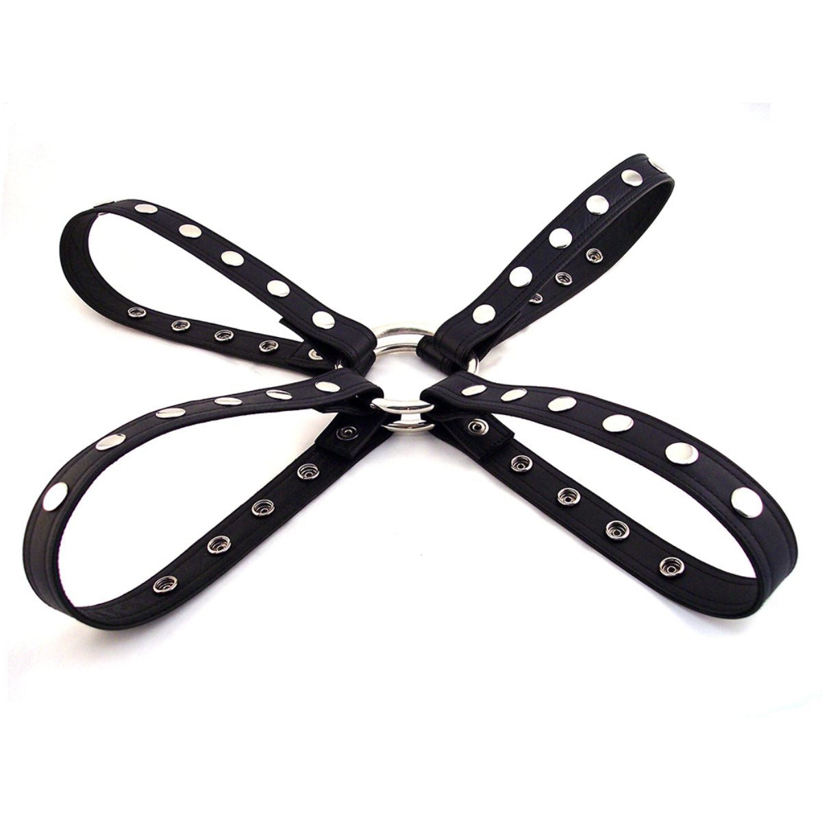 Harnais de Poitrine en Cuir avec Boutons-Pression