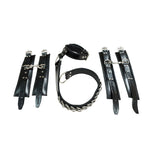 Rouge - Leather Hog-Tie with Padded Cuffs - Boutique Séduction