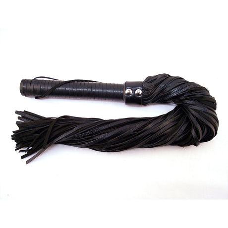 Rouge - Leather Handle Flogger - Boutique Séduction