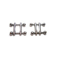 Rouge - Stainless Steel Ball End Nipple Clamps - Boutique Séduction