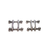 Rouge - Stainless Steel Ball End Nipple Clamps - Boutique Séduction