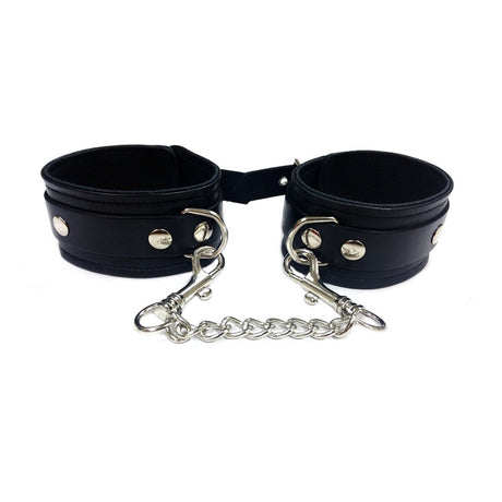 Rouge - Classic Leather Ankle Cuffs - Boutique Séduction