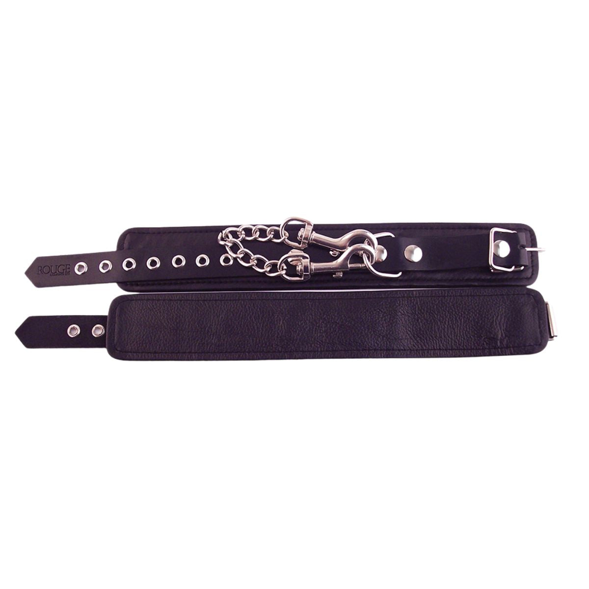 Rouge - Classic Leather Ankle Cuffs - Boutique Séduction