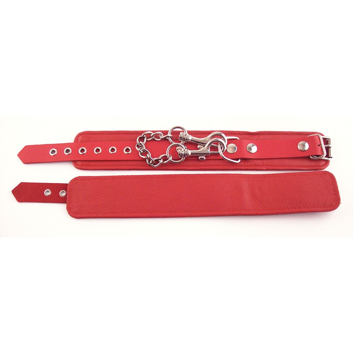 Rouge - Classic Leather Ankle Cuffs - Boutique Séduction