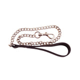 Rouge - Leather Lead with Chain - Boutique Séduction