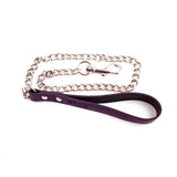 Rouge - Leather Lead with Chain - Boutique Séduction
