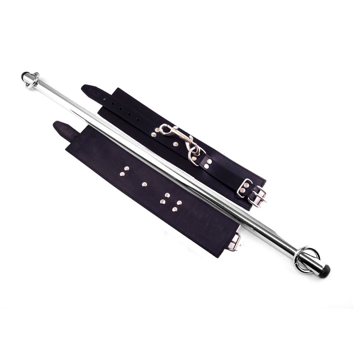 Rouge - Adjustable Leg Spreader Bar with Leather Cuffs - Boutique Séduction