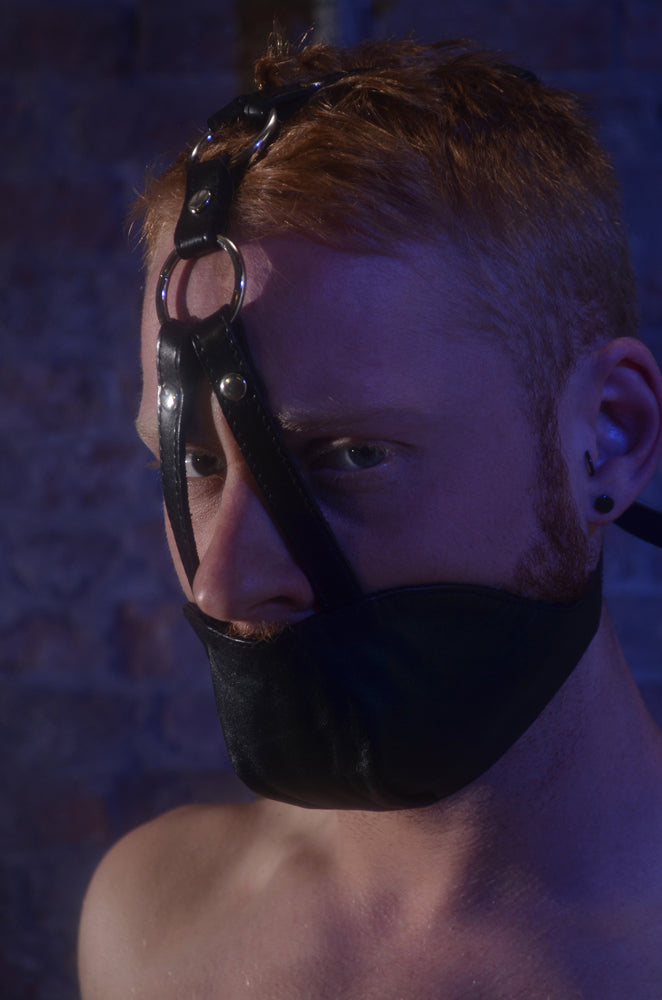 Rouge - Leather Mouth Chin Gag - Boutique Séduction
