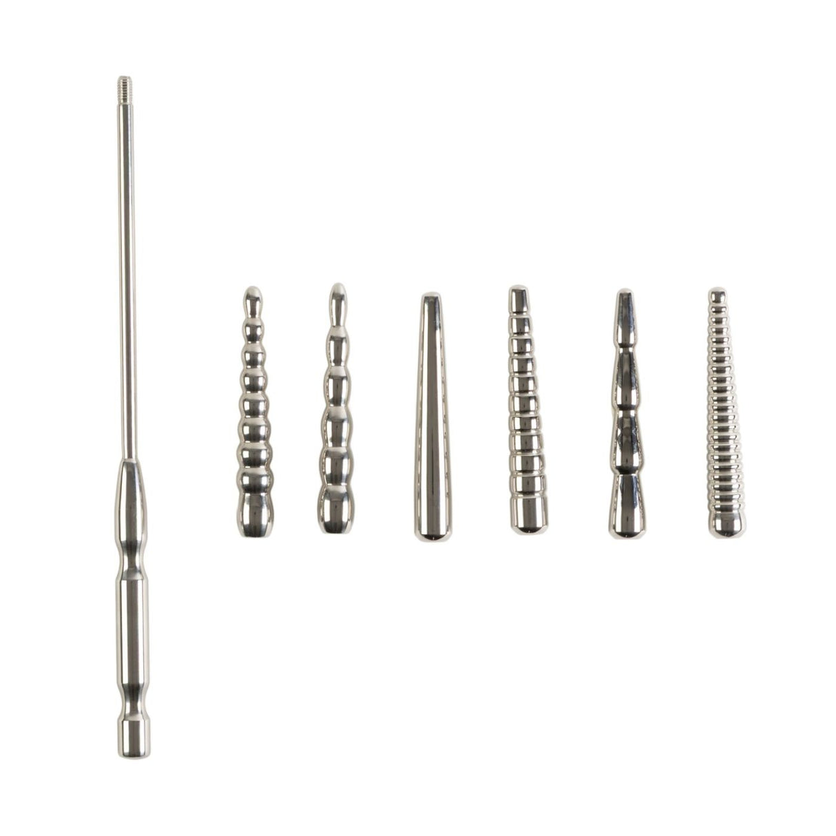 Ensemble de Plugs Péniens en Acier Inoxydable avec Poignée