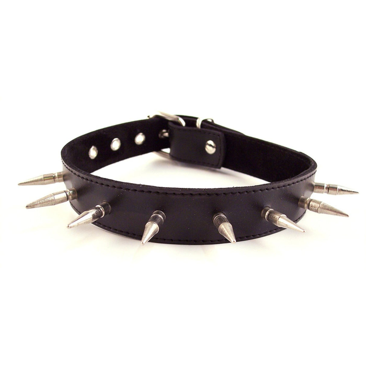 Collier à Pointes en Cuir