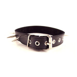 Collier à Pointes en Cuir