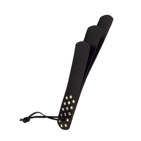 Rouge - Three Straps Leather Paddle - Boutique Séduction