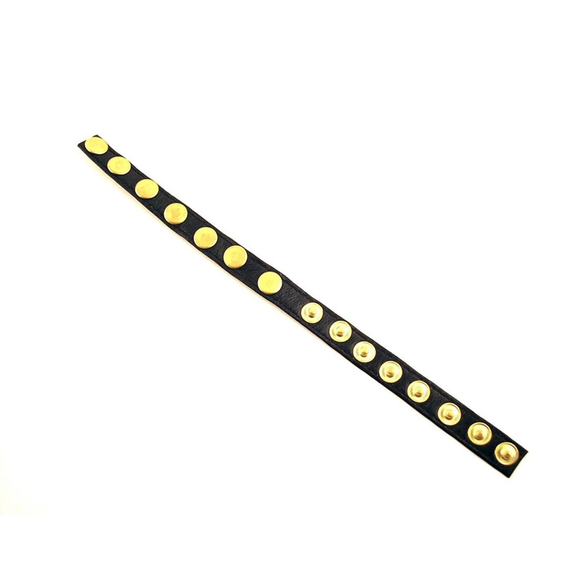 Sangle Simple en Cuir à Plusieurs Boutons-Pression