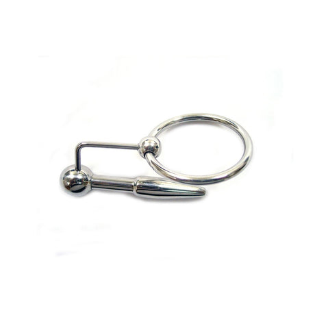 Rouge - Stainless Steel Urethral Plug & Cock Ring - Boutique Séduction