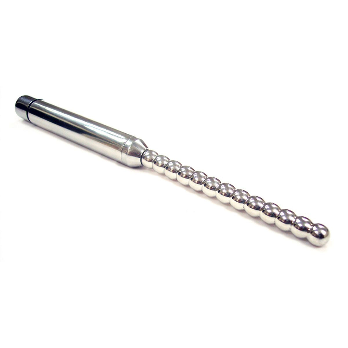 Rouge - Stainless Steel Vibrating Ribbed Urethral Probe - Boutique Séduction