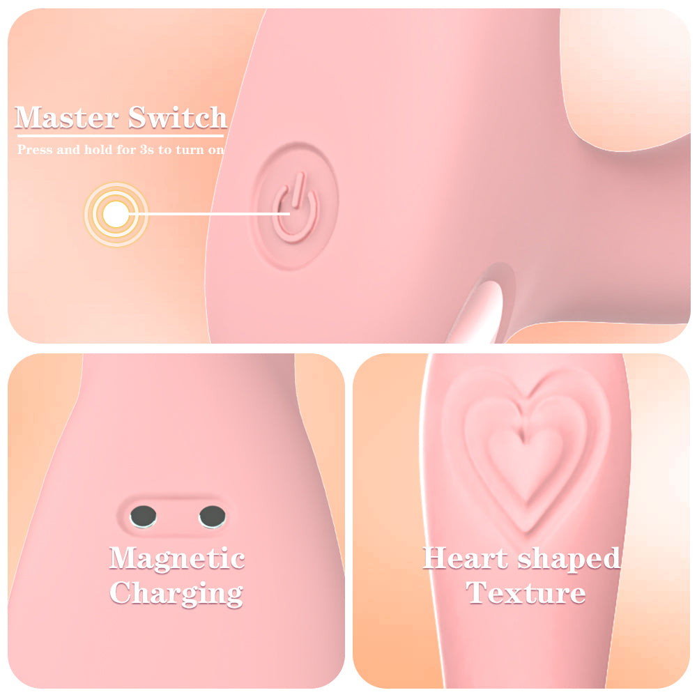 Heart Double Stimulation Vibrator