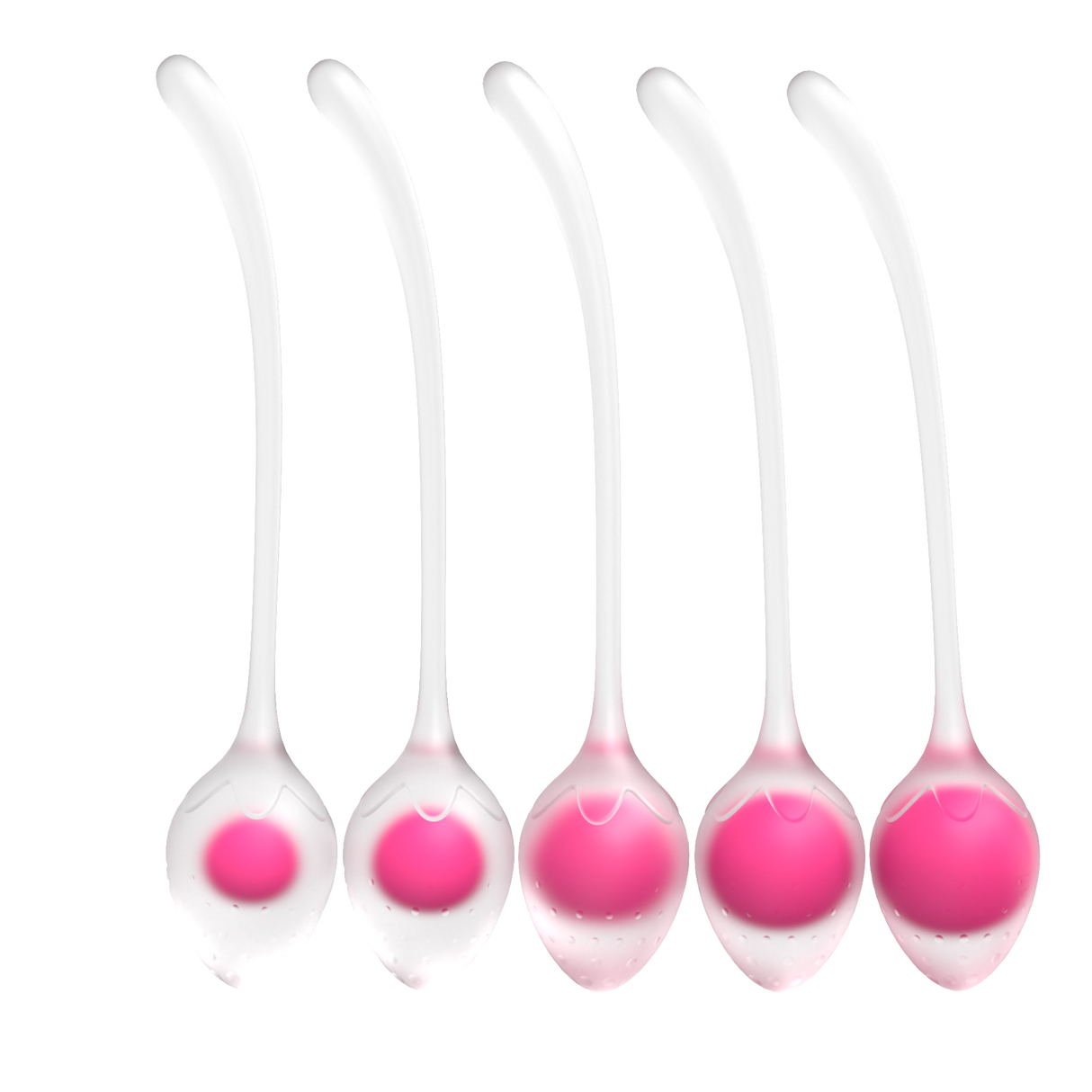 Crystal Strawberry Kegel Ball Set