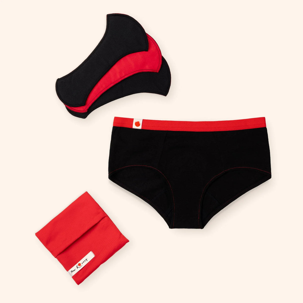 Mme l'Ovary - La Shorty ✦ 3-in-1 Menstrual Panties - Boutique Séduction