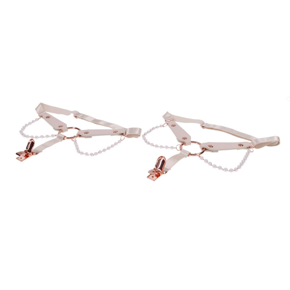 Peaches 'N Creame - Pearl Garters - Boutique Séduction