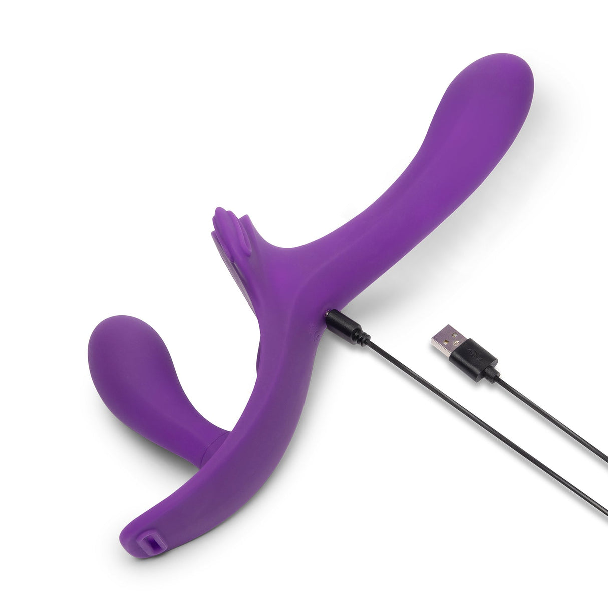 Lock-In Dual-Ended Vibrating Strap-On & Harness Set
