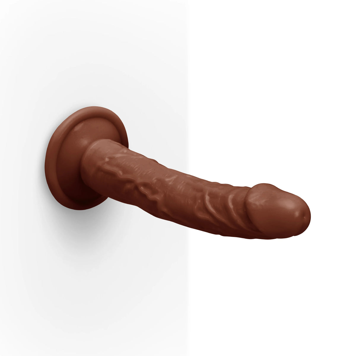 Together Tones 6.75-Inch Realistic Curved Strap-On Dildo