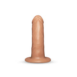 Together Tones 6.5-Inch Realistic Girthy Strap-On Dildo with Flared Suction Base
