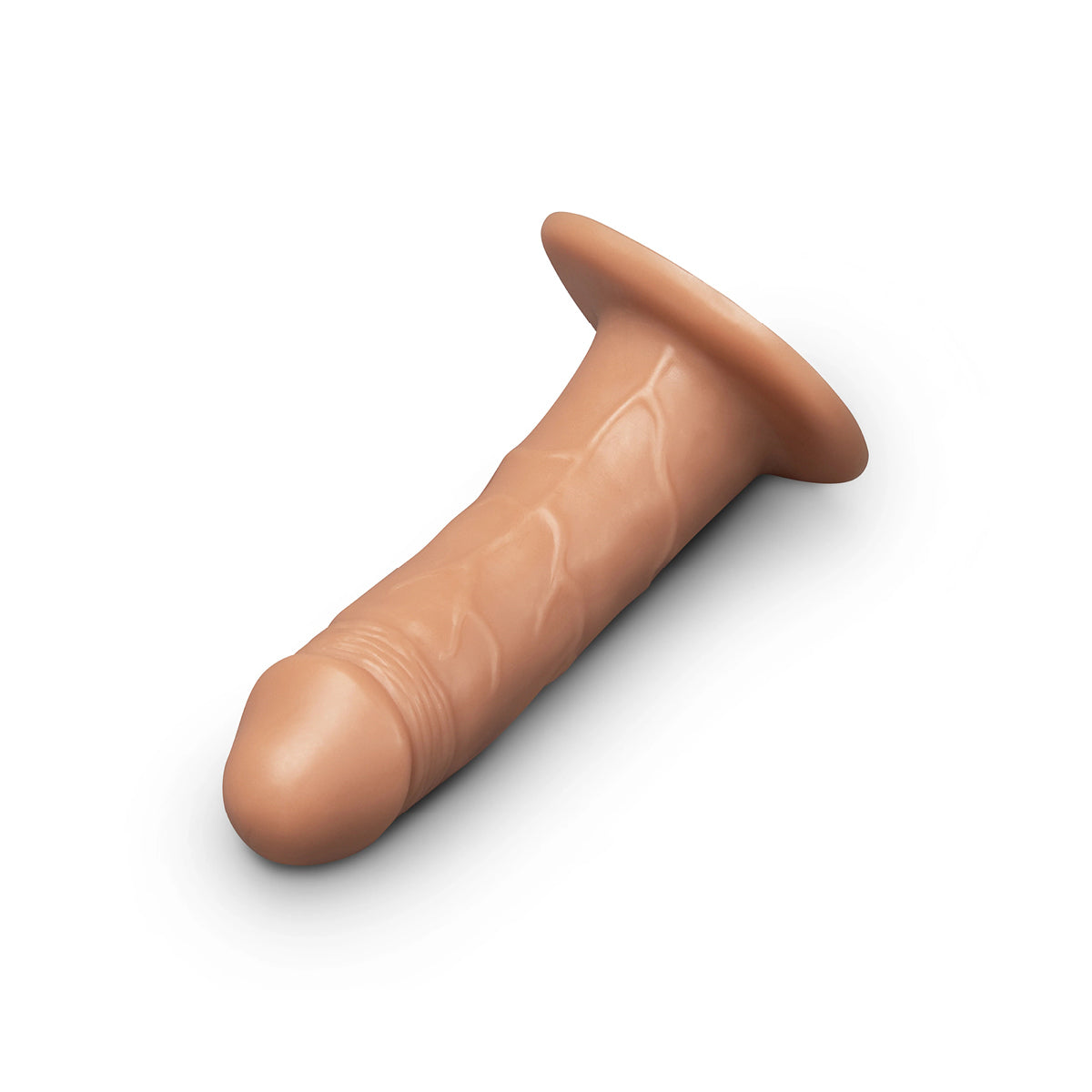 Together Tones 6.5-Inch Realistic Girthy Strap-On Dildo with Flared Suction Base
