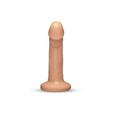 Together Tones 8-Inch Realistic Curved Strap-On Dildo with Flared Suction Base
