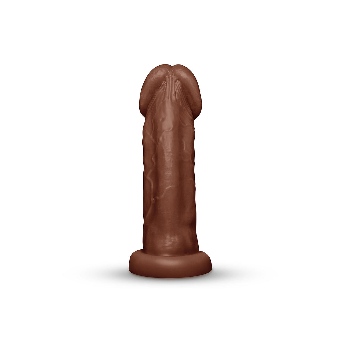 Together Tones 9-Inch Realistic Girthy Strap-On Dildo with Flared Suction Base