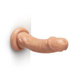 Together Tones 9-Inch Realistic Girthy Strap-On Dildo with Flared Suction Base