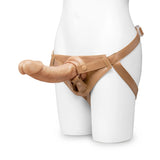 Together Tones 9-Inch Realistic Girthy Strap-On Dildo with Flared Suction Base