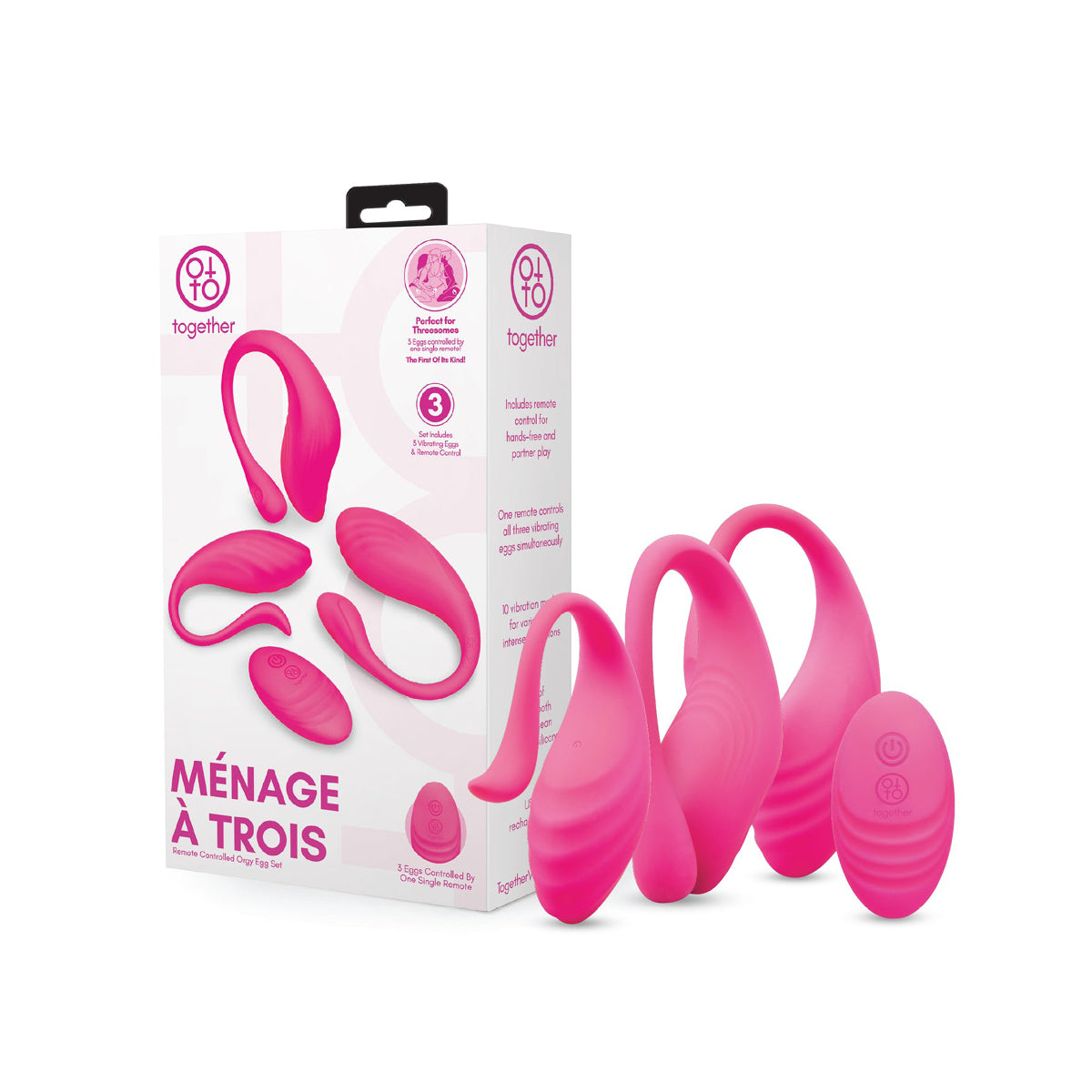 Ménage À Trois Remote Controlled Orgy Egg Set