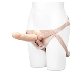 8.25-Inch Realistic Strap-On Dildo with Flared Suction Base